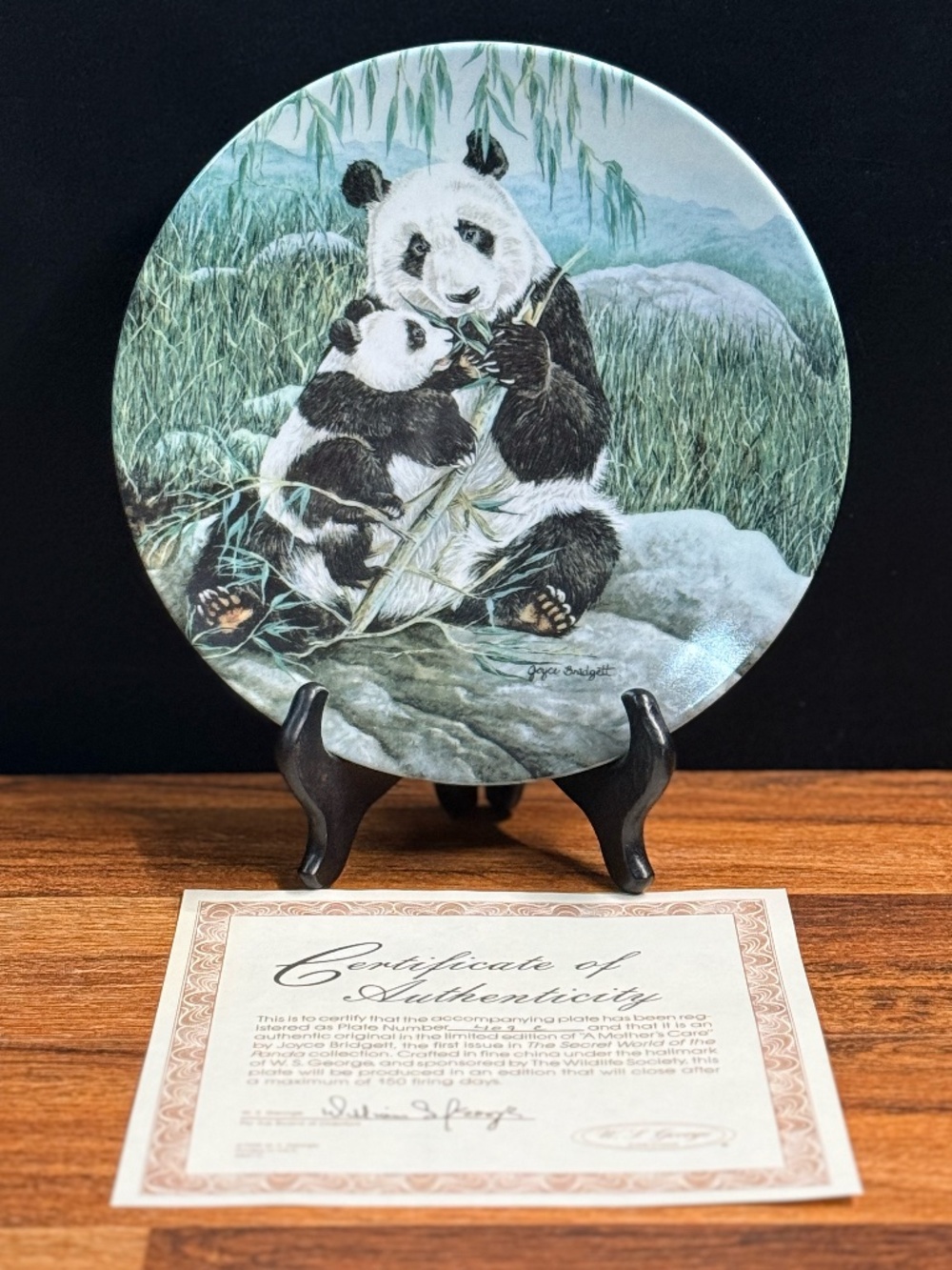 W.L. George “A Mother’s Cure” by Joyce Bridgett Collector Plate